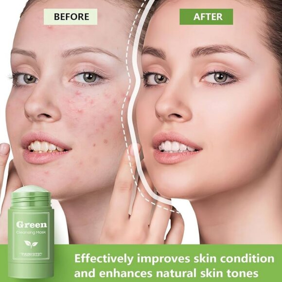 NEW 2 Sticks Green Tea Mask Sticks Sealed Oil Control 1.42oz X2 Total almost 3oz - Picture 9 of 10